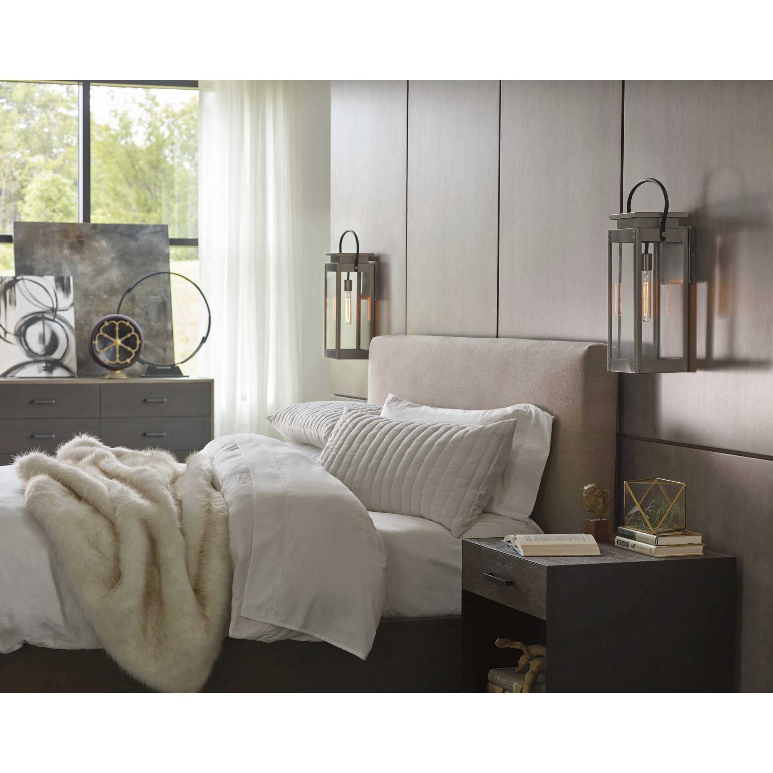 Union Square 1 Light 16 inch Stainless Steel Outdoor Wall Lantern, Small, Design Series